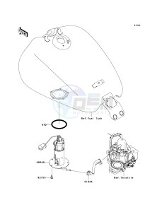 VN 1700 B [VULCAN 1700 VOYAGER ABS] (9FA) B9F drawing FUEL PUMP