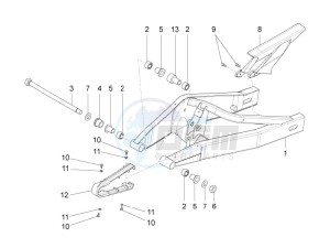 RS 125 Replica E4 ABS (EMEA) drawing Swing arm