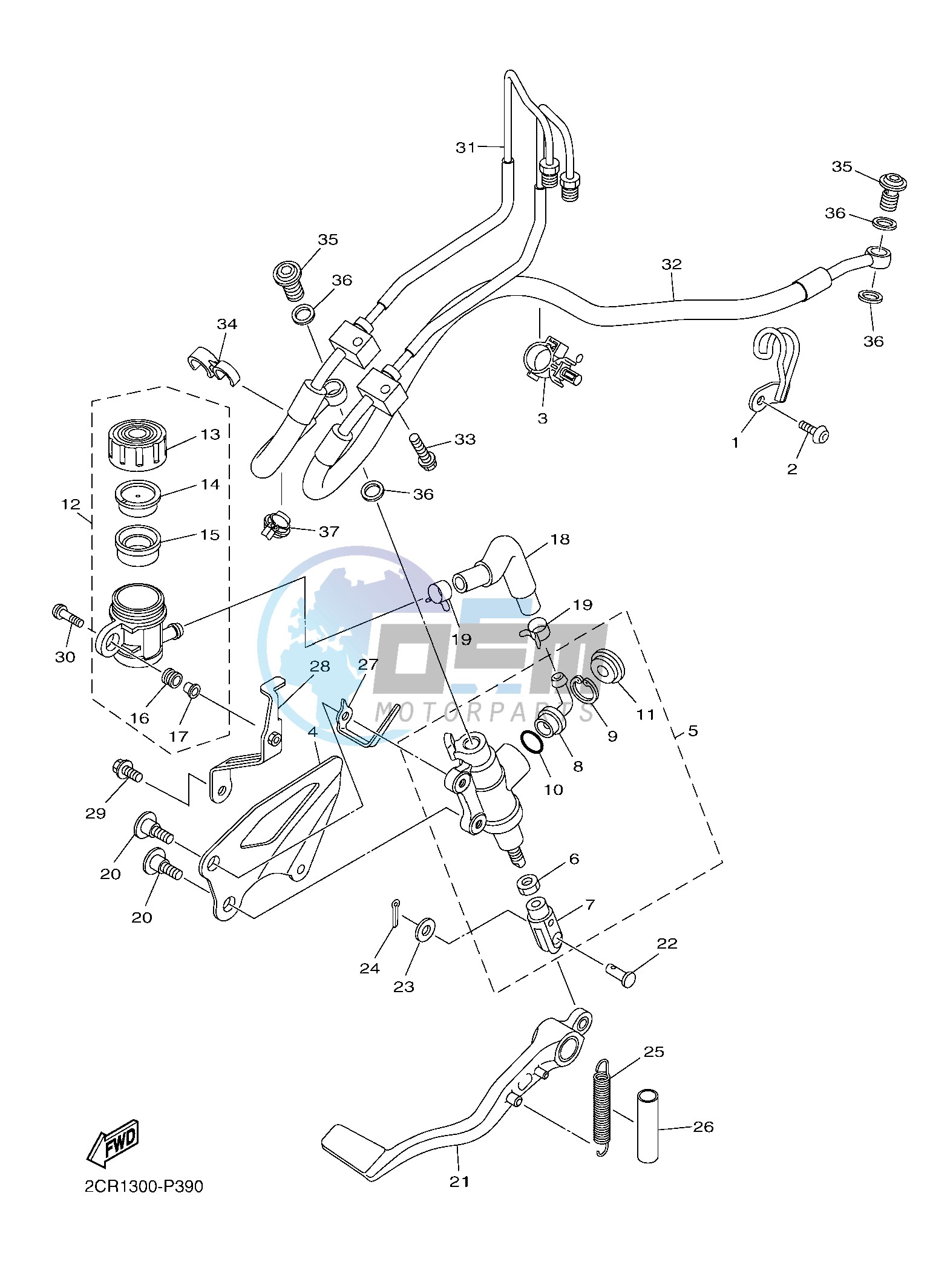 REAR MASTER CYLINDER