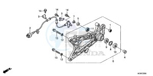 SH125DE SH125D UK - (E) drawing SWINGARM