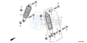 TRX420TMB TRX420 ED drawing FRONT CUSHION