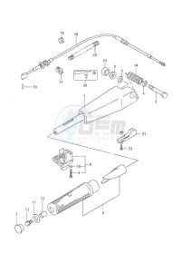 DF 9.9 drawing Tiller Handle