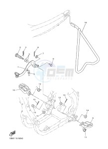 YZ250F (1SM5 1SM6 1SM7 1SM8) drawing STAND & FOOTREST