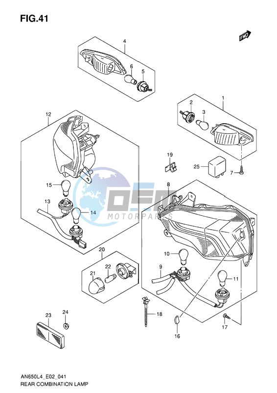 REAR COMBINATION LAMP