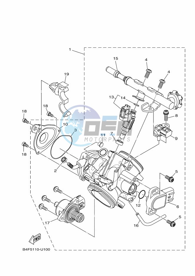 THROTTLE BODY ASSY 1