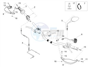 RX 50 FACTORY E4 (EMEA) drawing Handlebar - Controls