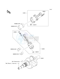 KVF 750 B (BRUTE FORCE 750 4X4I) (B6F-B7FA) B7FA drawing CRANKSHAFT