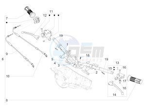 PRIMAVERA 150 4T 3V IE ABS-NOABS E3-E4 (EMEA, LATAM, APAC) drawing Handlebars - Master cil.