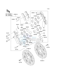 ZX 600 J [ZZR600] (J6F-J8F) J7F drawing FRONT BRAKE