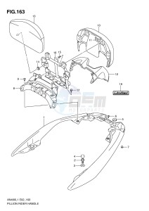 AN400 (E2) Burgman drawing PILLION RIDER HANDLE (AN400ZAL1 E51)