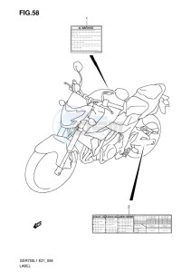 GSR750 EU drawing LABEL