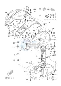 YZF-R125 R125 (5D7R 5D7R 5D7R) drawing FUEL TANK