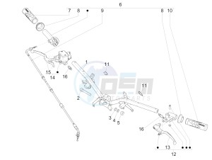 LIBERTY 50 IGET 4T 3V E4-2017-2019 (EMEA) drawing Handlebars - Master cil.