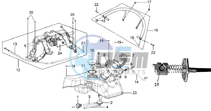 FUEL TANK - FUEL CUT