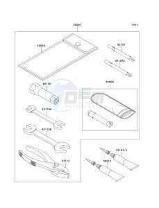 KLF 250 A [BAYOU 250] (A6F-A9F) A7F drawing OWNERS TOOLS