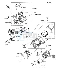 VN750 A [VULCAN 750] (A6-A9) [VULCAN 750] drawing CYLINDER_PISTON