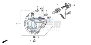 NHX110WH drawing HEADLIGHT