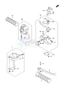 LT-A500X(Z) drawing HANDLE LEVER