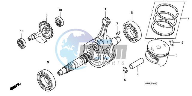 CRANK SHAFT/PISTON