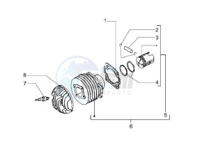 PX 125 30 Anni drawing Cylinder - piston - wrist pin unit