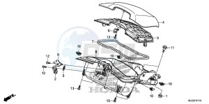 GL1800BD F6B Bagger - GL1800BD UK - (E) drawing SHELTER CASE