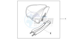 CBR600FAB CBR600F ABS E drawing TAIL PACK