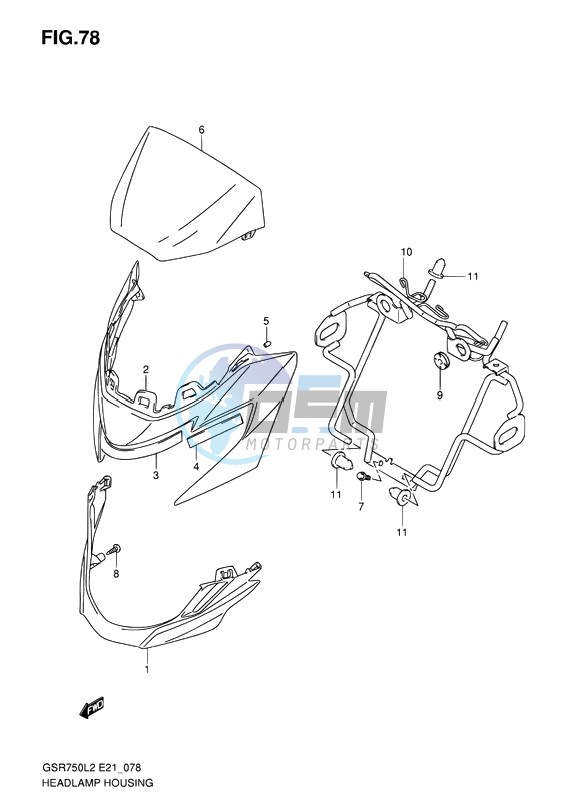 HEADLAMP HOUSING