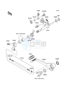 Z750 ZR750L9F GB XX (EU ME A(FRICA) drawing Gear Change Mechanism