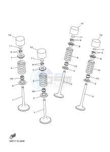 YZ450F (B115 B116 B117) drawing VALVE