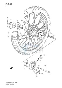 TS185ER (E71) drawing FRONT WHEEL