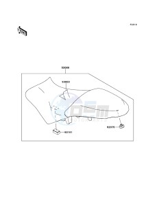 VERSYS KLE650CBF GB XX (EU ME A(FRICA) drawing Seat