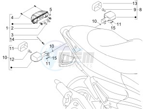 Runner 50 SP drawing Tail light - Turn signal lamps