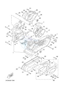 YN50 YN50FU OVETTO 4T (2ACP 2ACP) drawing CRANKCASE