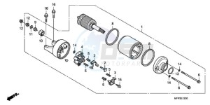 CB1300SA9 KO / ABS BCT TY2 drawing STARTING MOTOR