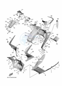 XP530-A TMAX SX ABS (BX3D) drawing LEG SHIELD