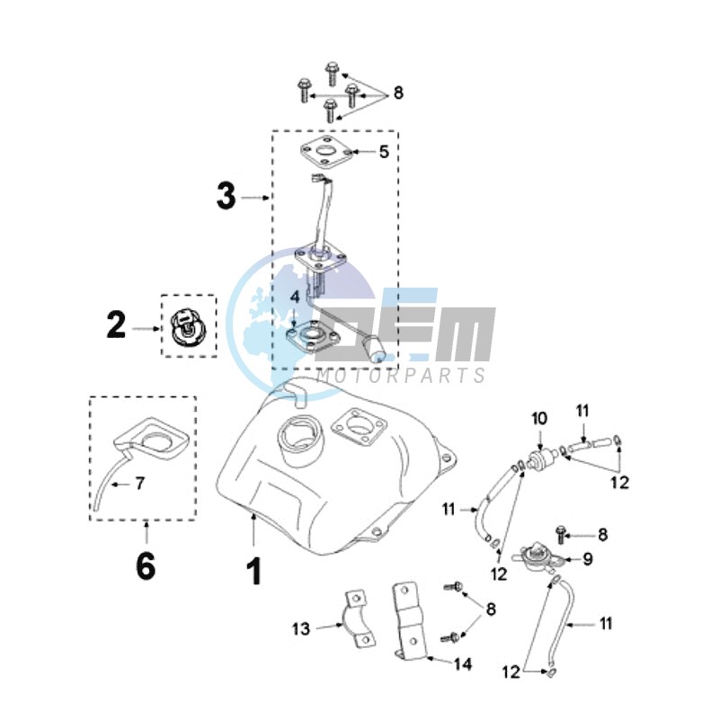 TANK AND FUEL PUMP