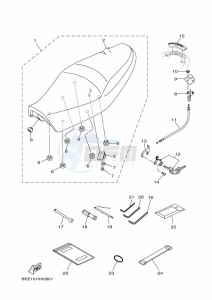 XSR700 MTM690 (BEE1) drawing SEAT