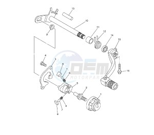 YZ F 250 drawing SHIFT SHAFT