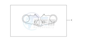 CBR600RRA BR - (BR) drawing TOP BRIDGE COVER