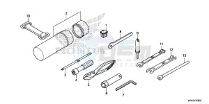 TRX500FE1H Europe Direct - (ED) drawing TOOLS