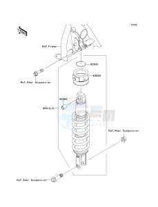 KL 650 E [KLR650] (E8F-E9F) E9F drawing SHOCK ABSORBER-- S- -