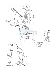MT09A MT-09 STREET RALLY ABS 900 (2DRJ 2DRK) drawing FRONT MASTER CYLINDER