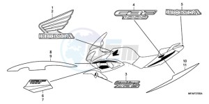 CBF1000T9 UK - (E / ABS MKH) drawing STRIPE/MARK