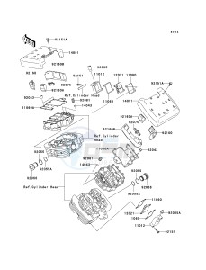 VN 1500 P [VULCAN 1500 MEAN STREAK] (P1-P2) [VULCAN 1500 MEAN STREAK] drawing CYLINDER HEAD COVER