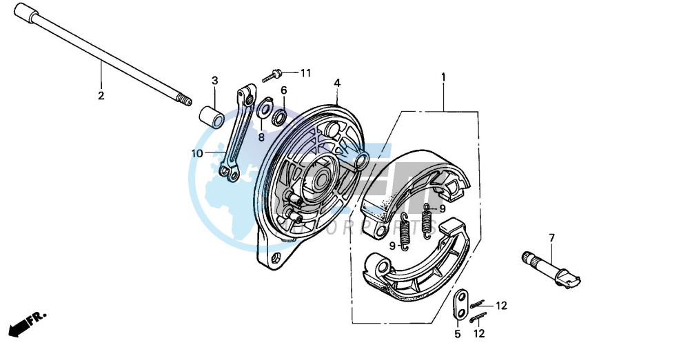 REAR BRAKE PANEL