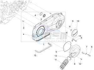 LX 125 4T 3V IE NOABS E3 (APAC) drawing Crankcase cover - Crankcase cooling