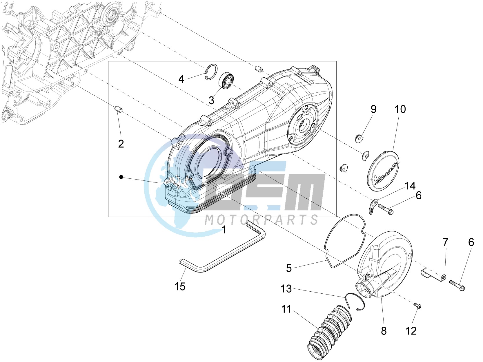 Crankcase cover - Crankcase cooling