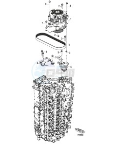 PASSING 125 drawing Alternator Mounting/Belt 12 Volt