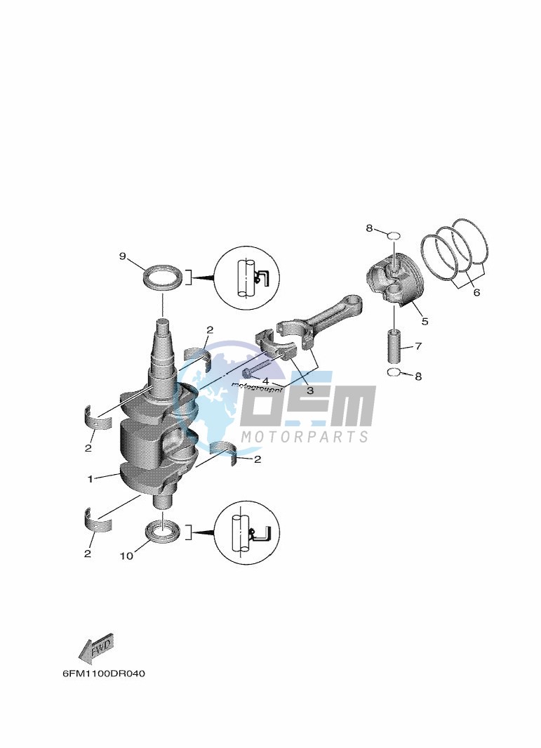 CRANKSHAFT--PISTON