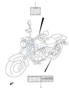 GZ250 (P19) drawing LABEL (MODEL K3)